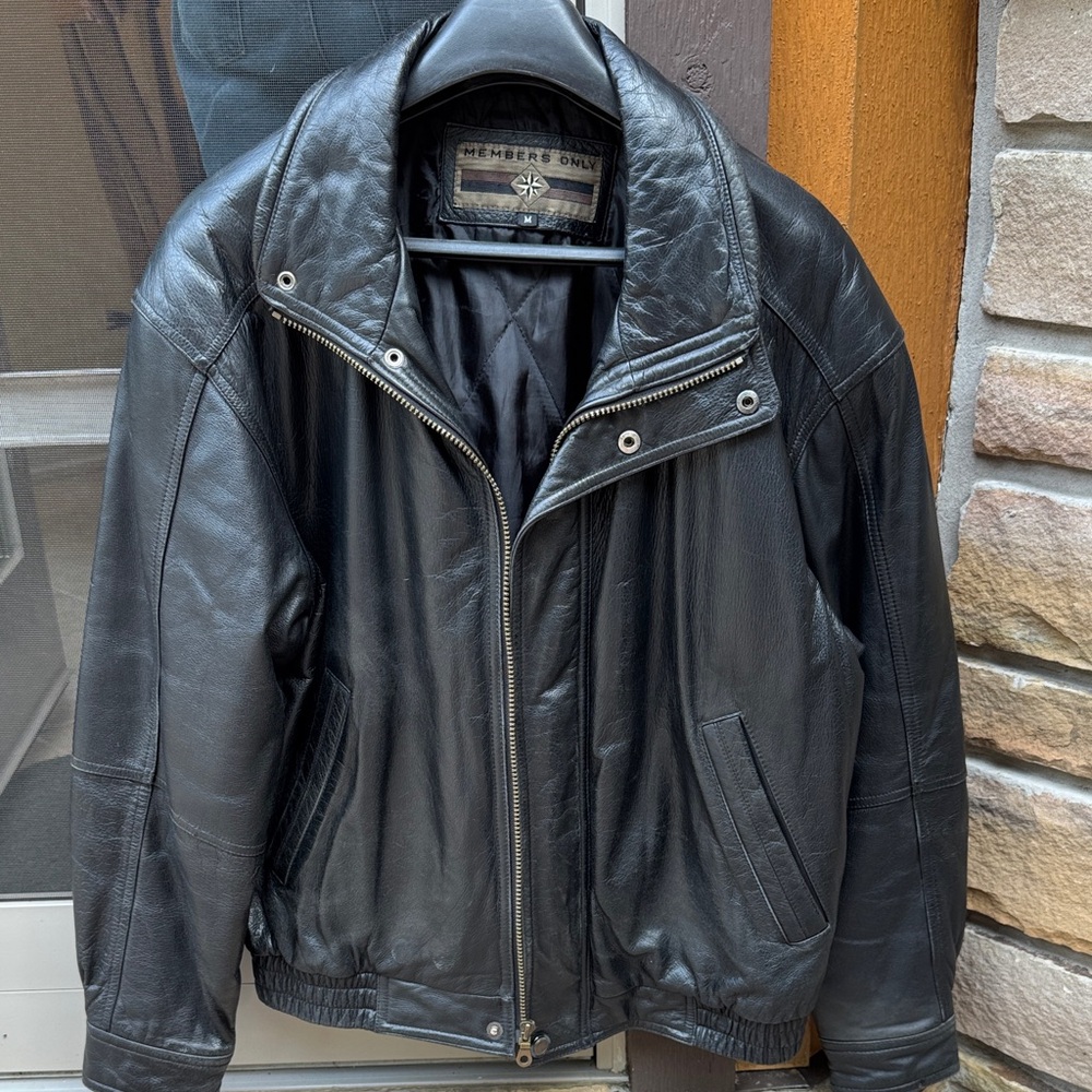 Members Only Black Bomber Jacket